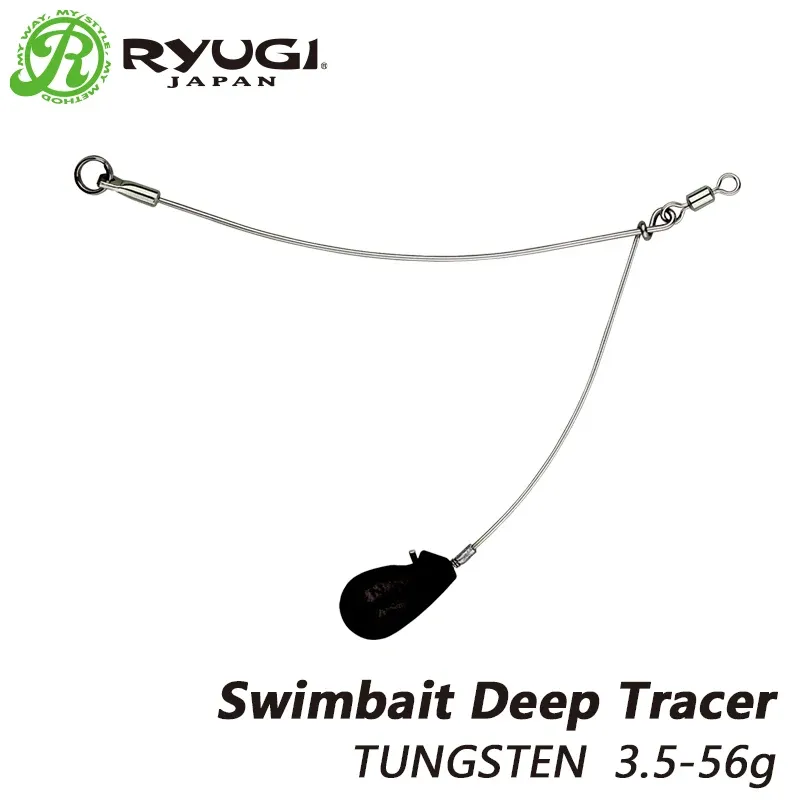 Tools RYUGI Tungsten Weight Swim Baits Deep Tracer Fishing Lures Sinker Carolina Rig Weight Spinner Bait Tackle Fishing Accessories