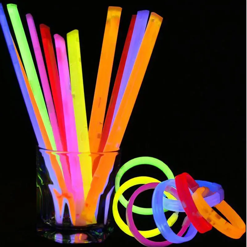 15*200mm Multi Color Glow Fluorescence Light Sticks Bracelet Necklace Light Neon Xmas Party Flashing Toy ZA3975