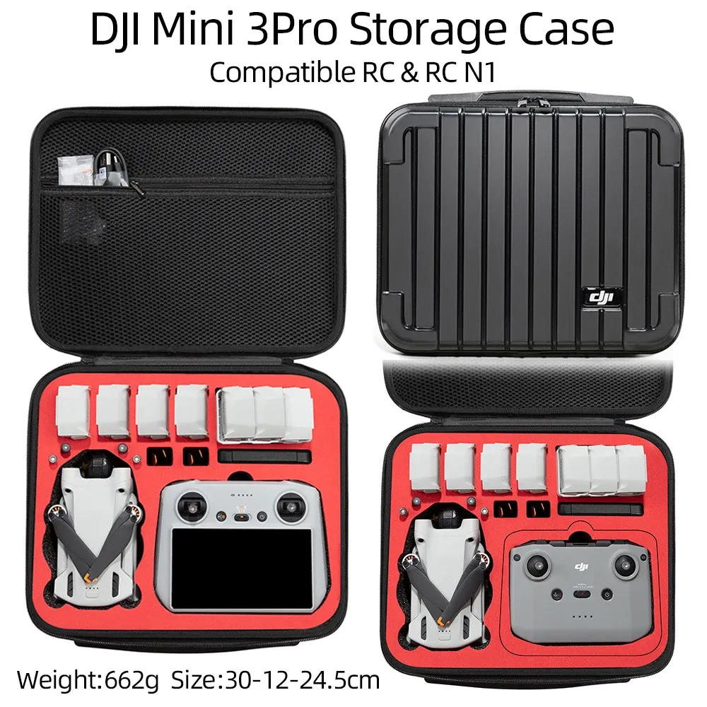 DRONES SUCTRACTION PORTABLE POUR DJI MINI 3 PRO HIDSHELL STAPHOPHER STOCKER BOX BOX POUR DJI MINI 3 RC Controller Accessories