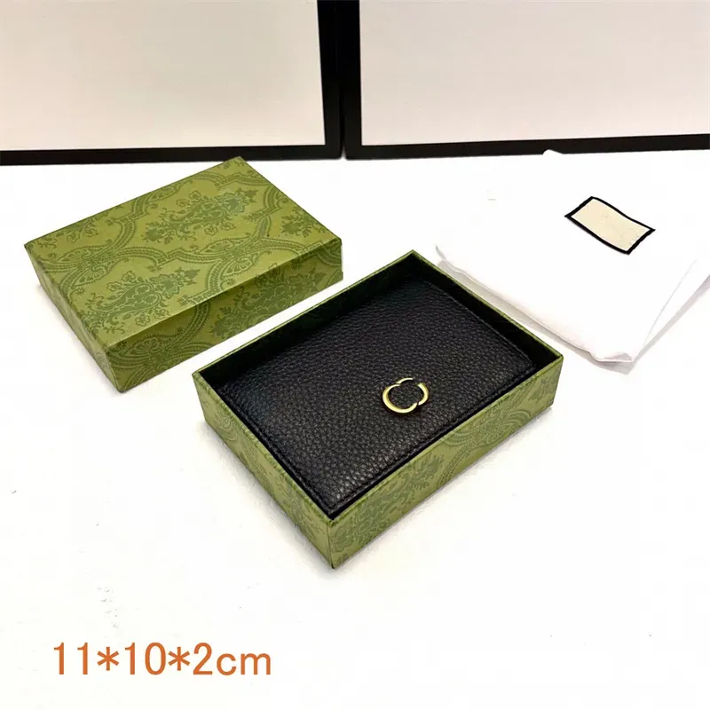 Holteur de cartes de luxe Designer femme portefeuille portefeuille en cuir authentique Mini porte-carte porte-monnaie multifonctionnelle sac à main zippe