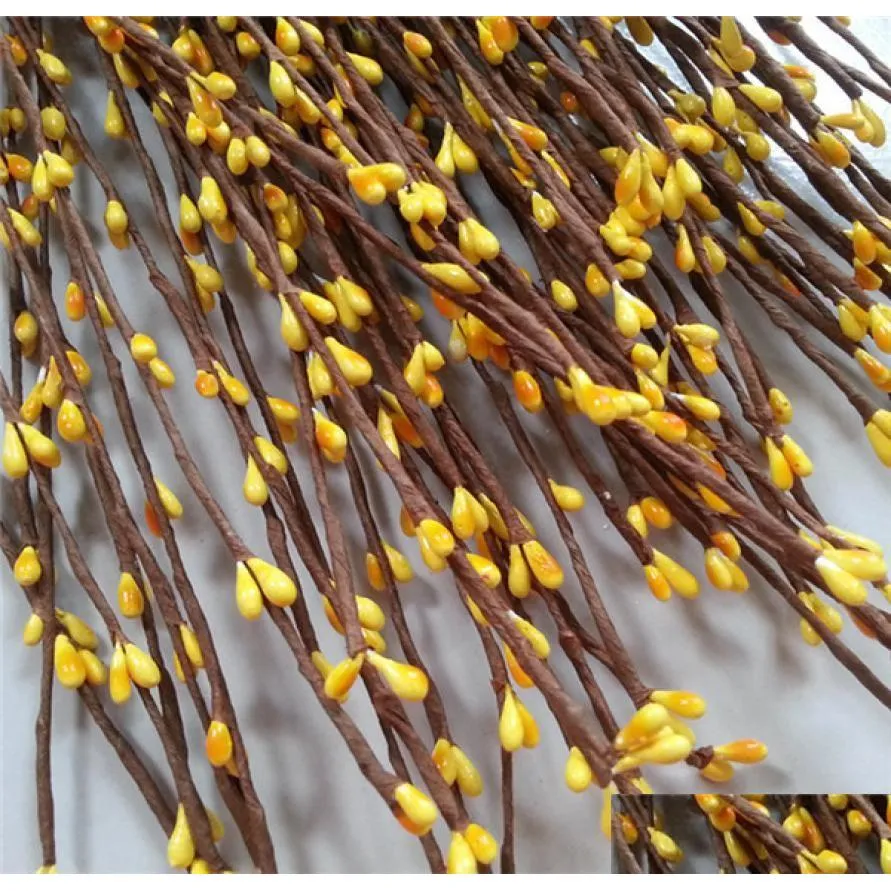 Dekoratif Çiçek Çelenkleri 300pcs 8 Molors DIY Çelenk için Pip Berry STEM Aksesuarfloral dolgular1852 Damla Teslimat Ev Gar Dhdou