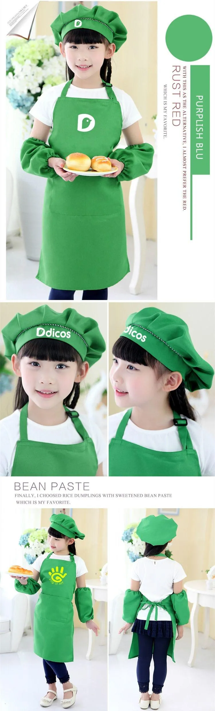 Kids Aprons Pocket Craft Cooking Baking Art Painting Kids Kitchen Dining Bib Children Aprons Kids Aprons A-0380