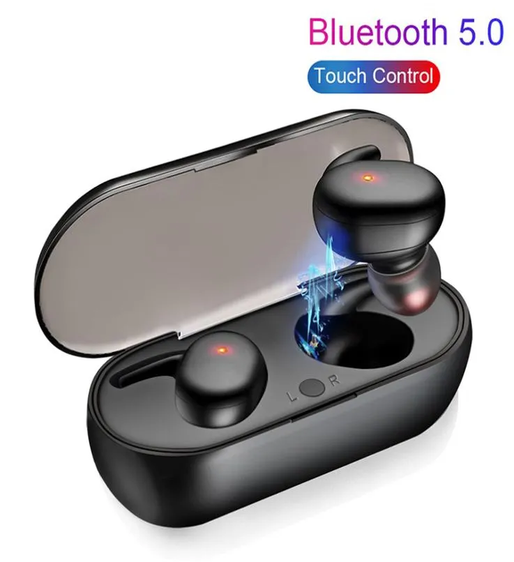 TWS Bluetooth اللاسلكية أذن اللمس التحكم في سماعات الأذن مقاومة للماء Hifi Sport مع سماعات موسيقى ألعاب MIC لـ iOS Android5575829