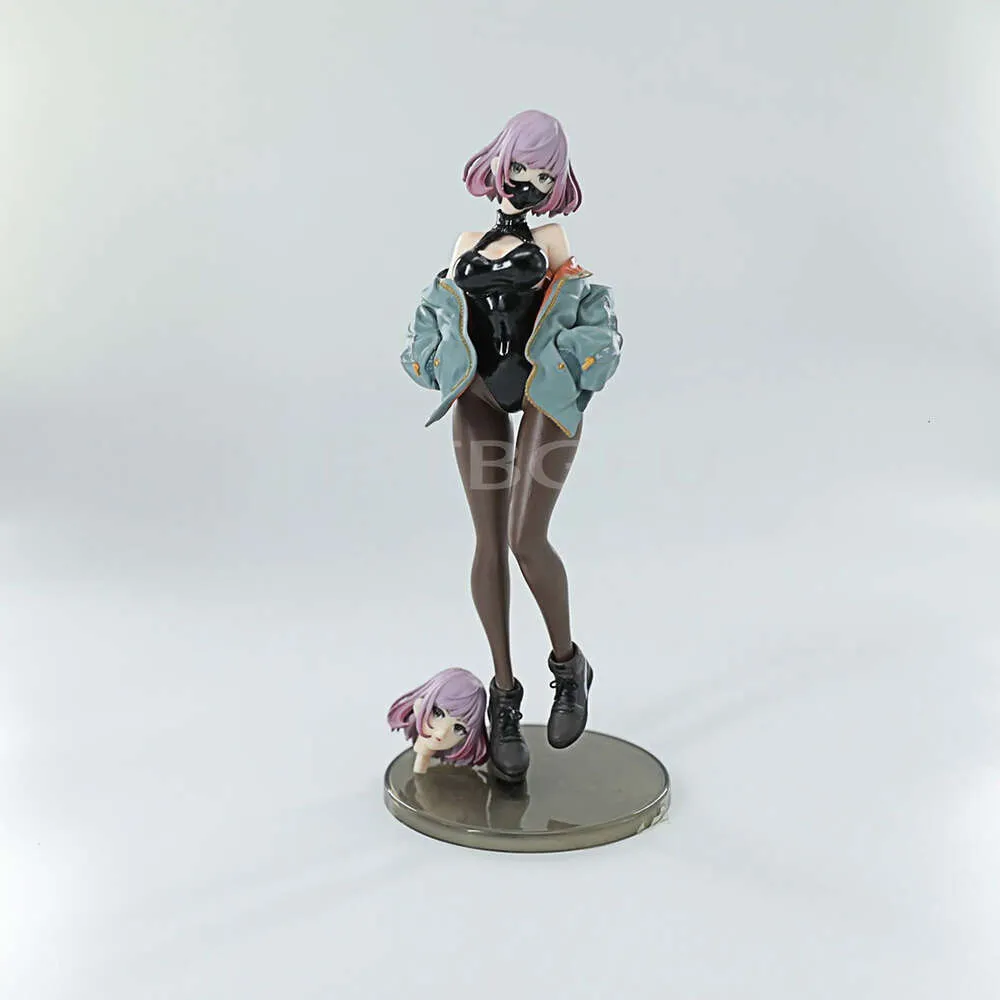 Anime mangá 25cm máscara menina arte original luna 1/7 rosa astrum design japonês anime pvc figura de ação brinquedo jogo colecionável modelo boneca