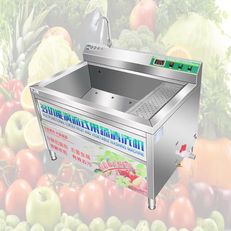 Lavatrice per frutta e verdura di grandi dimensioni, tipo domestico industriale, lavatrice per frutta, lavatrice a bolle di verdure