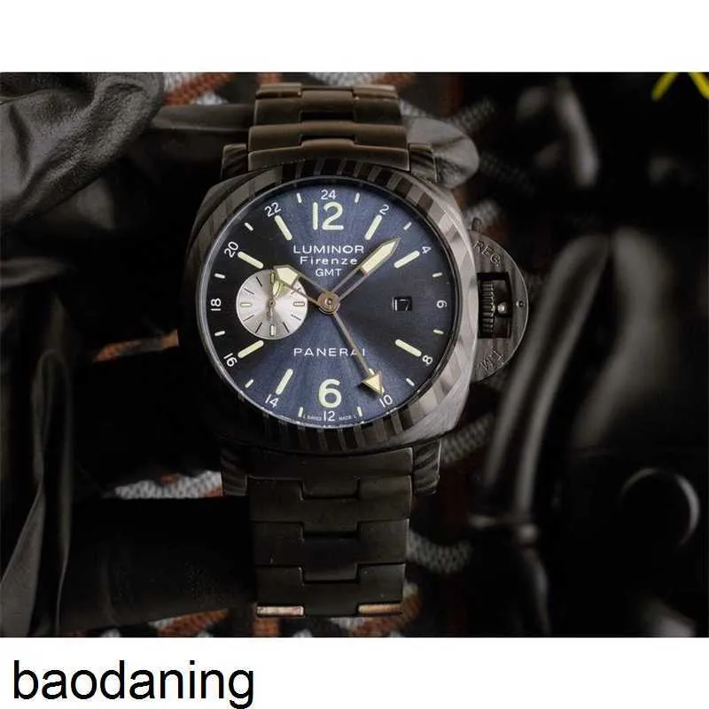 Panerais 시계 Luminor 디자이너 고급 남성 손목 시계 Mens를위한 시계 기계식 자동 사파이어 거울 44mm 13mm 스틸 스포츠 손목 시계
