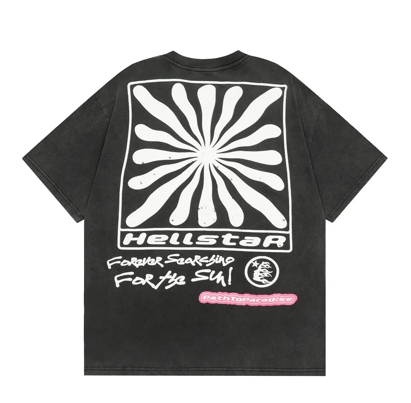 T -shirt Hellstar Shirt Grafische tee Hip Hop Summer Fashion Tees Damesontwerpers Tops katoenen t -shirts Polo's korte mouw hoogwaardige Hellstars -kleding