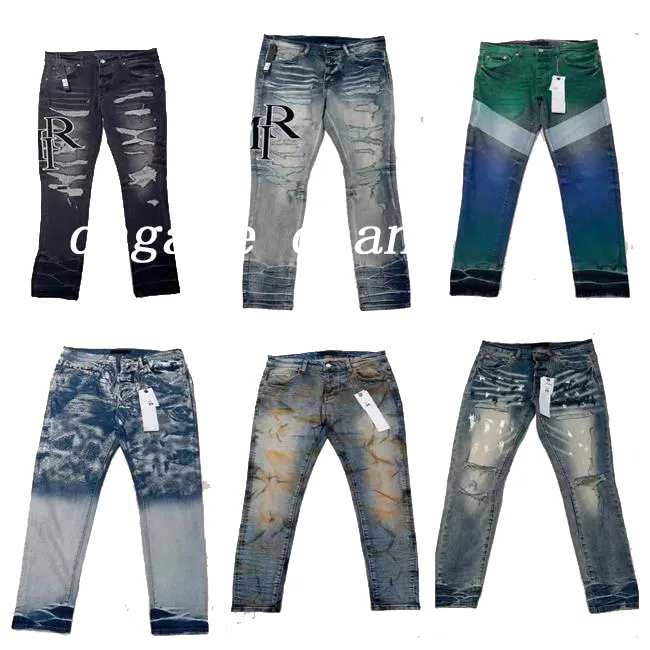 24 designer maschili jeans vere immagini hip hop con cerniera ad alfabeto lavabile jeans retro retrò di design maschile ride jeans slim fit 28-40.944273143