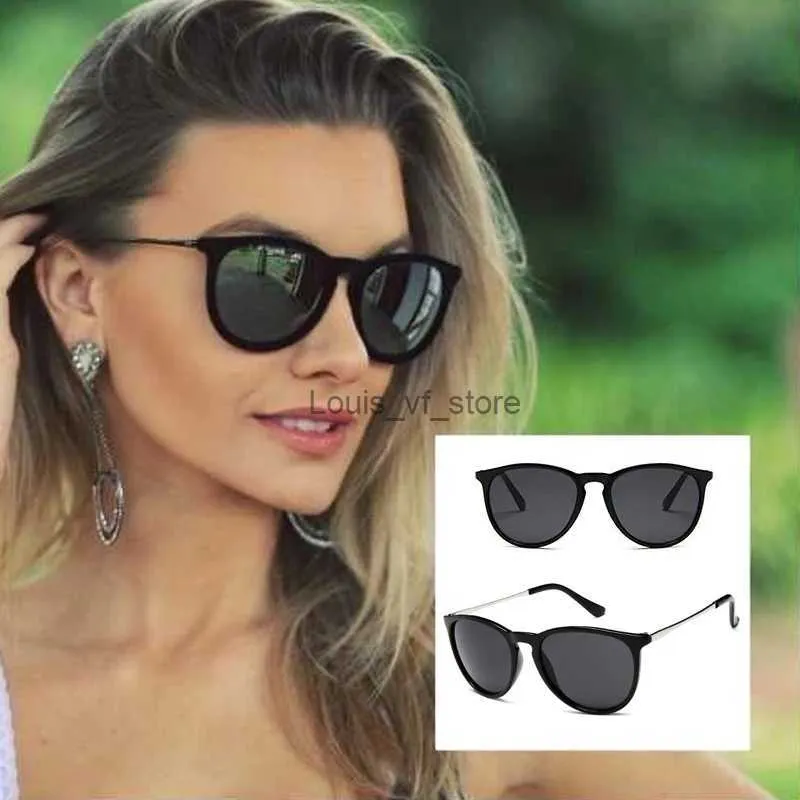 Güneş gözlüğü marka tasarımcısı kedi göz yuvarlak güneş gözlüğü kadın retro tonlar klasik kadın güneş gözlükleri vintage sürüş oculos de sol feminino h24223