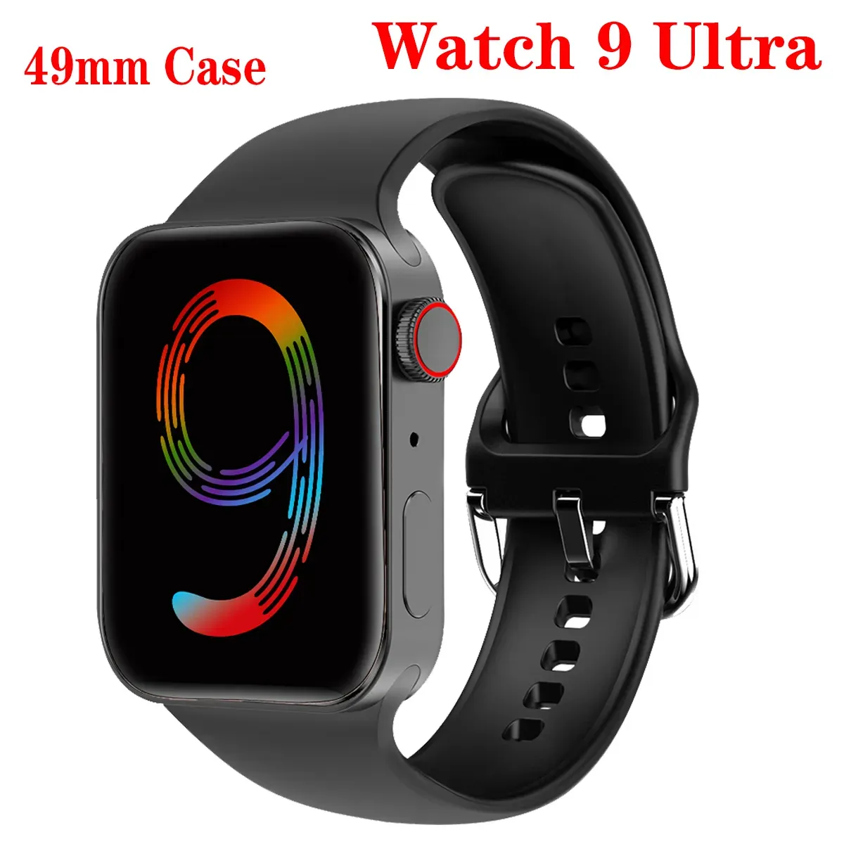 IWO série 9 49 mm montre intelligente i9 Ultra Max Bluetooth appel 2,19 pouces bricolage visage bracelets fréquence cardiaque hommes femmes Sport Fitness Tracker NFC Smartwatch pour téléphone Android IOS