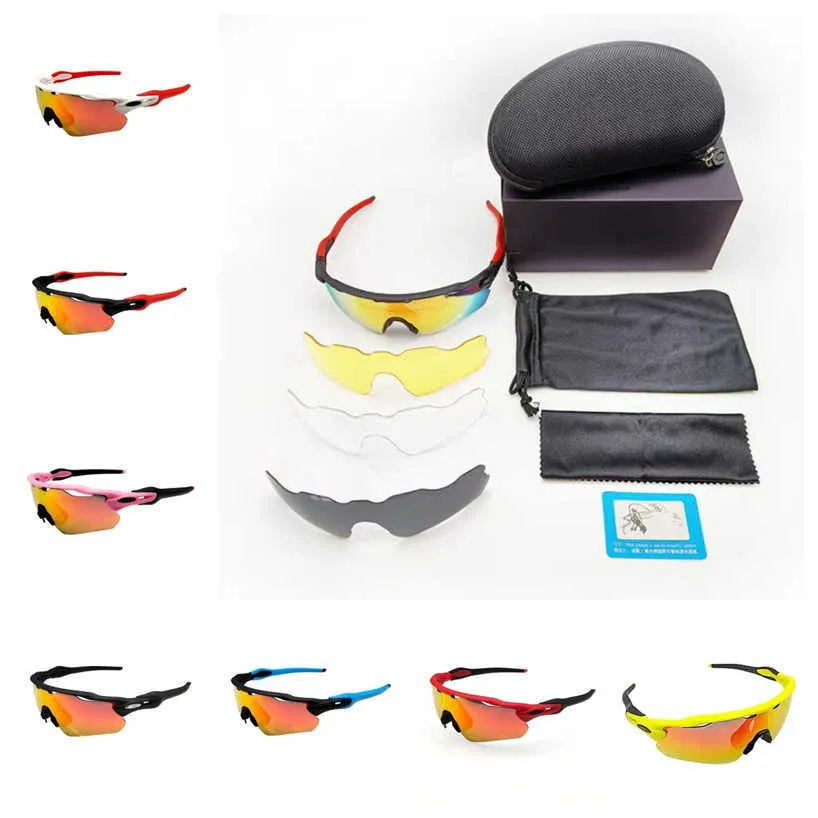 Lunettes de soleil Oakleies Oakly Okley Oki Lunettes de cyclisme Oo9001 Sports de vélo polarisés Ensemble de trois pièces Courir coupe-vent et anti-sable R5dz SIYZ IHSE