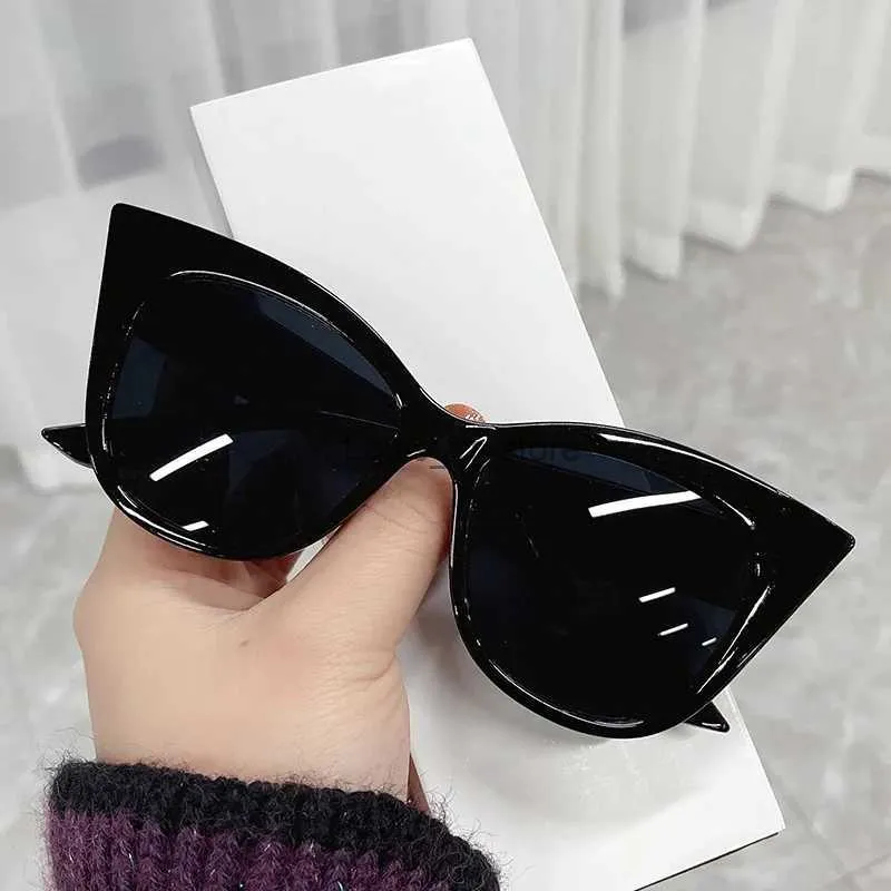 Zonnebril OIMG Fashion Cat Eye Zonnebril Dames Vintage Oversized Gradient Zonnebril Shades Vrouwelijke Luxe Designer UV400 Zonnebril H24223