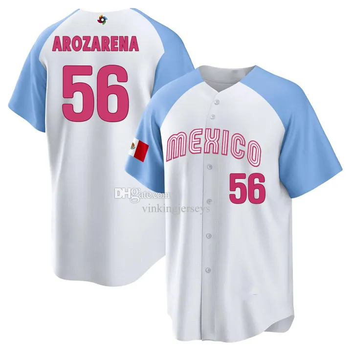 Mexican Baseball Team Uniforms World Baseball Classic Players Adrian Martinez Randy Arozarena Alek Thomas Etc. From Vinkingjerseys 19.04 DHgate.Com