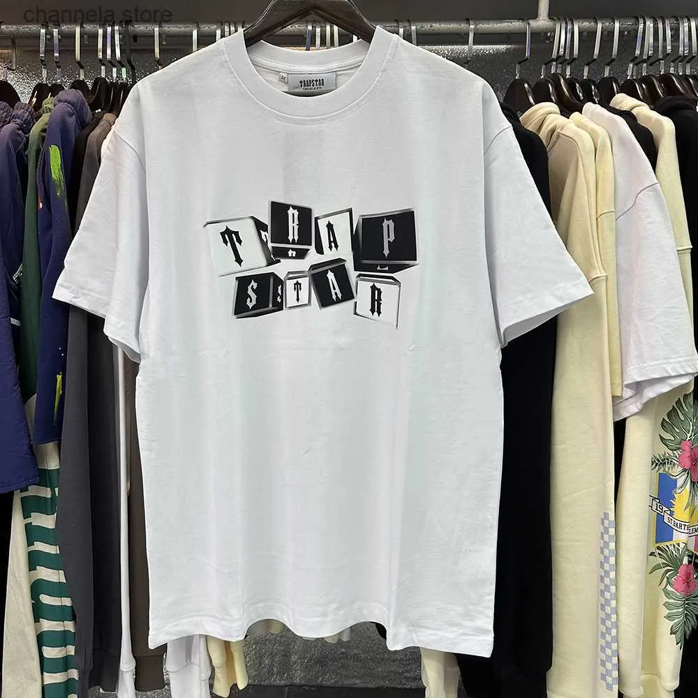 T-shirts pour hommes haikyuu marque de jeu de mode Trapstar London imprimé haut gramme lourd double coton anime décontracté chemise à manches courtes hommes t-shirt femmes t-shirt vêtements SXL