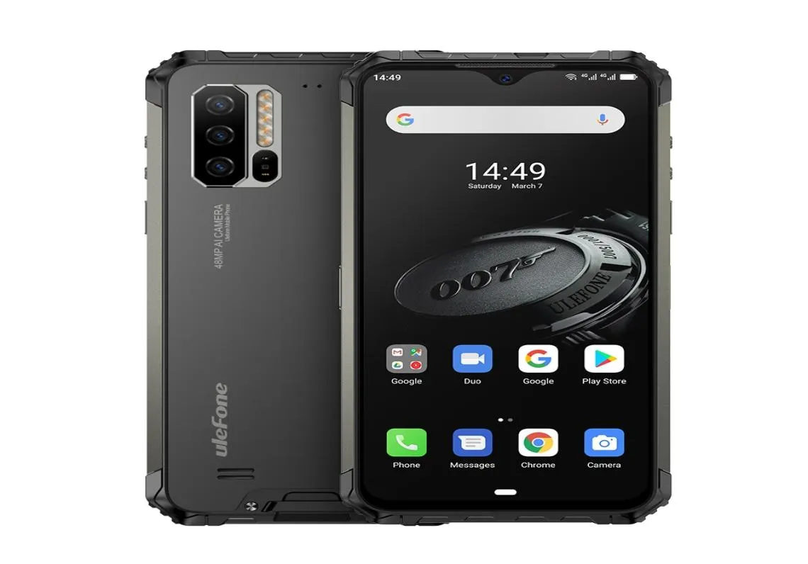 ULEFONE ARMOR 7E 4128GB IP68 견고한 스마트 폰 방수 휴대 전화 안드로이드 90 헬리오 P90 옥타 코어 NFC 48MP 카메라 무선 8924828