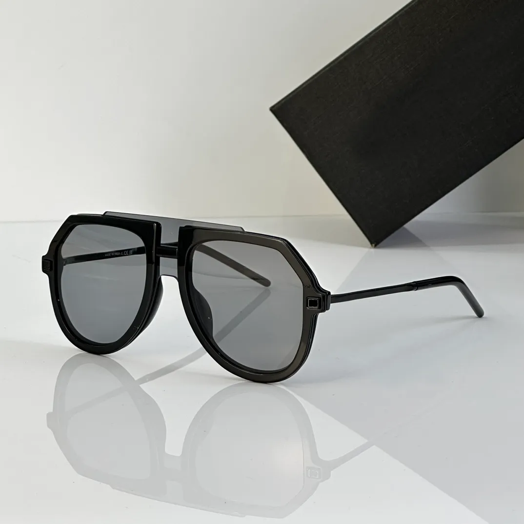 Randloze pilotenzonnebril zwart/grijs rook herenmode zomerzonnebril Sonnenbrille UV-beschermingsbril met doos