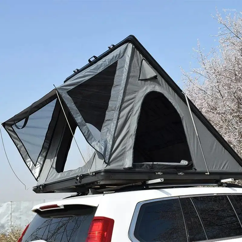 Zelte und Schutzhütten große Größe 3-4 Personen Dach Zelt Aluminium Dach Hartschale im Freien im Freien Campingauto