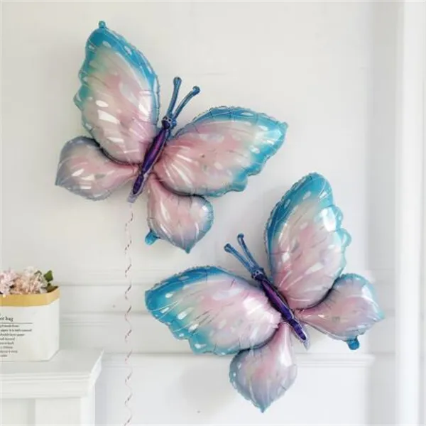 Butterfly Party Decorations With Balloons, Purple And White