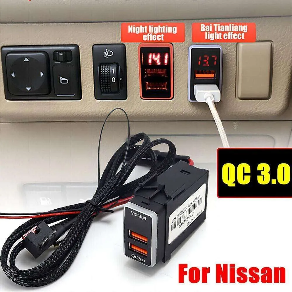 Autres appareils électroniques automobiles pour Nissan TIIDA, Modification, double USB, Charge rapide avec Charge montée, Interface équipée de Xuan, voiture enfichable A U5J8