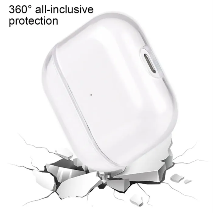 Stock pour Apple Pro 2 2nd Generation Airpod 3 Accessoires de casque PROS Solid TPU Silicone Couverture d'écoute de protection sans fil Case d'amortisseur 33556