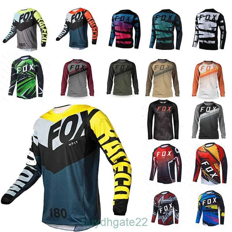 Men's T-shirts Enduro Mtb Cycling Sleeve Jersey Downhill Shirt Camiseta Motocross T-shirt Mx Mountain Bike Clothing Hpit Fox HSWH