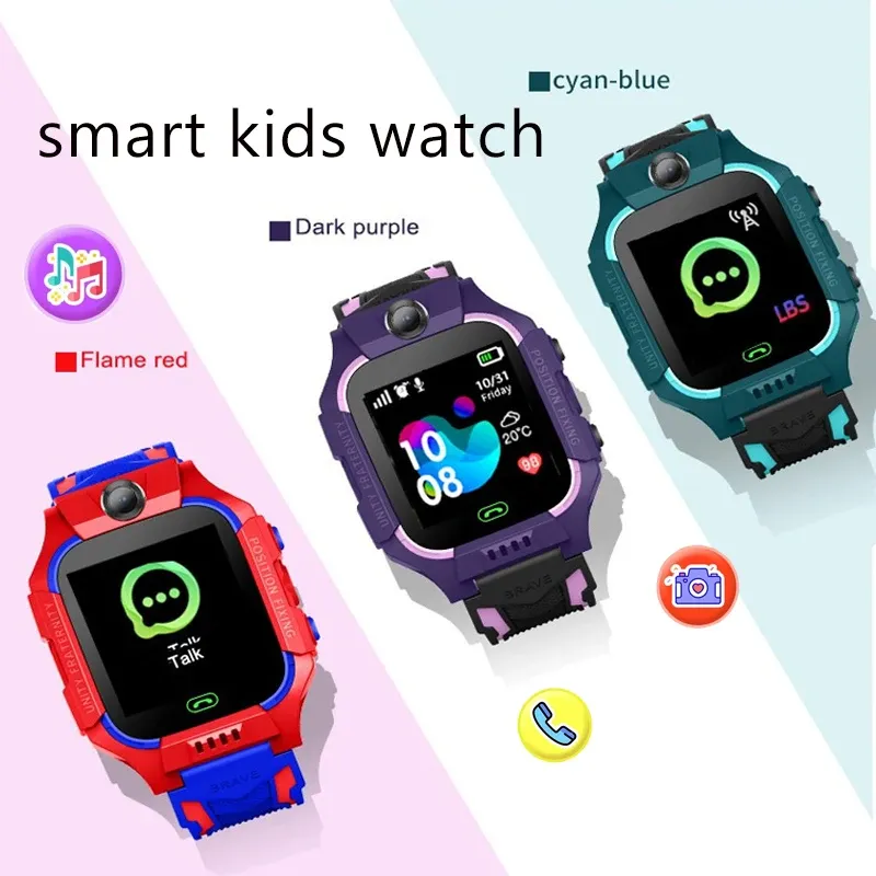 Uhren 2022 Smartwatch für Kinder, SIM-Karte mit GPS, 4G, Videoanruf, wasserdichter Standort-Tracker, SOS-Smartwatch, Kinderuhren für Mädchen und Jungen