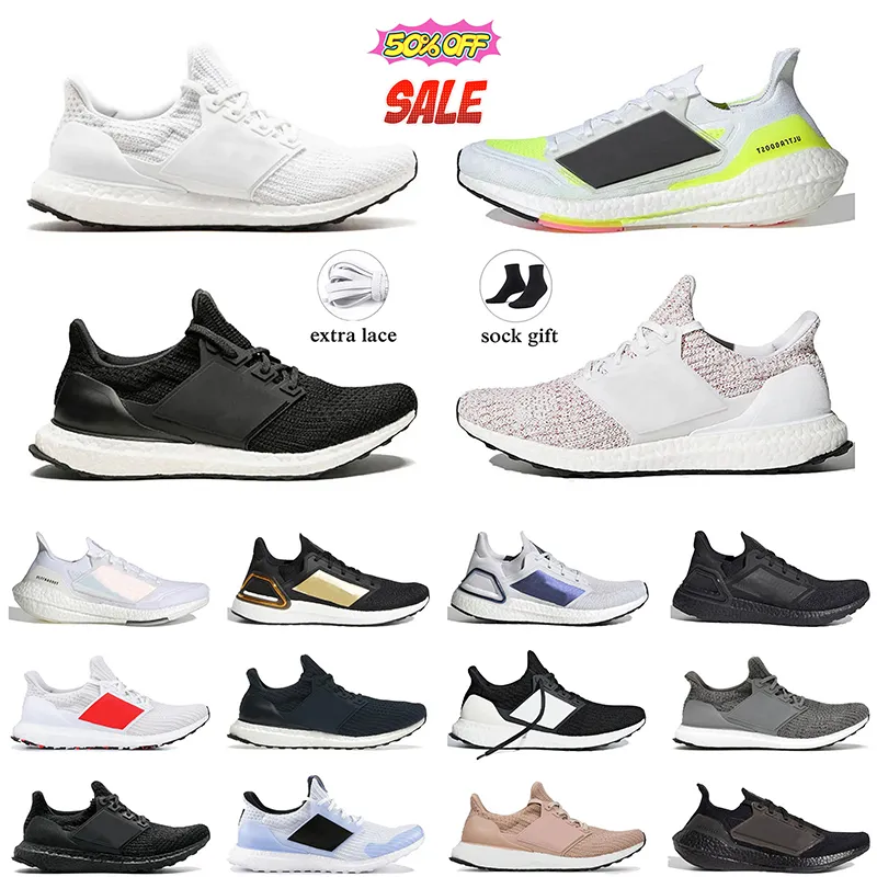 AAA+TOP OG 19 Ultra Boost 4.0 utomhusskor Fashion Panda Triple White Gold Dash Grey DNA Crew Navy Mens Womens Platform Sports Running Trackers Sneakers 36-46