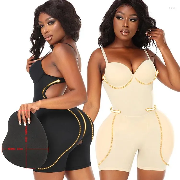 Shapers Femmes Épaissir Rembourré Bulifter Body Dodu Hanches Éponge Coussinets Taille Formateur Plat Abdomen Shapewear Soutien-Gorge Soutien-Gorge Body Shaper