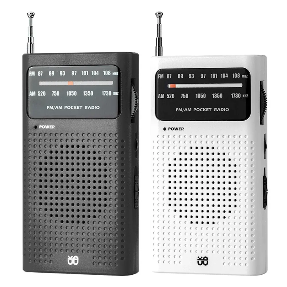 Radio Pełny pasmo AM FM Radio zasilane baterią Analog Radio 3,5 mm Aux Compact Radios Player Antenna teleskopowa Najlepsze odbiór dla osób starszych