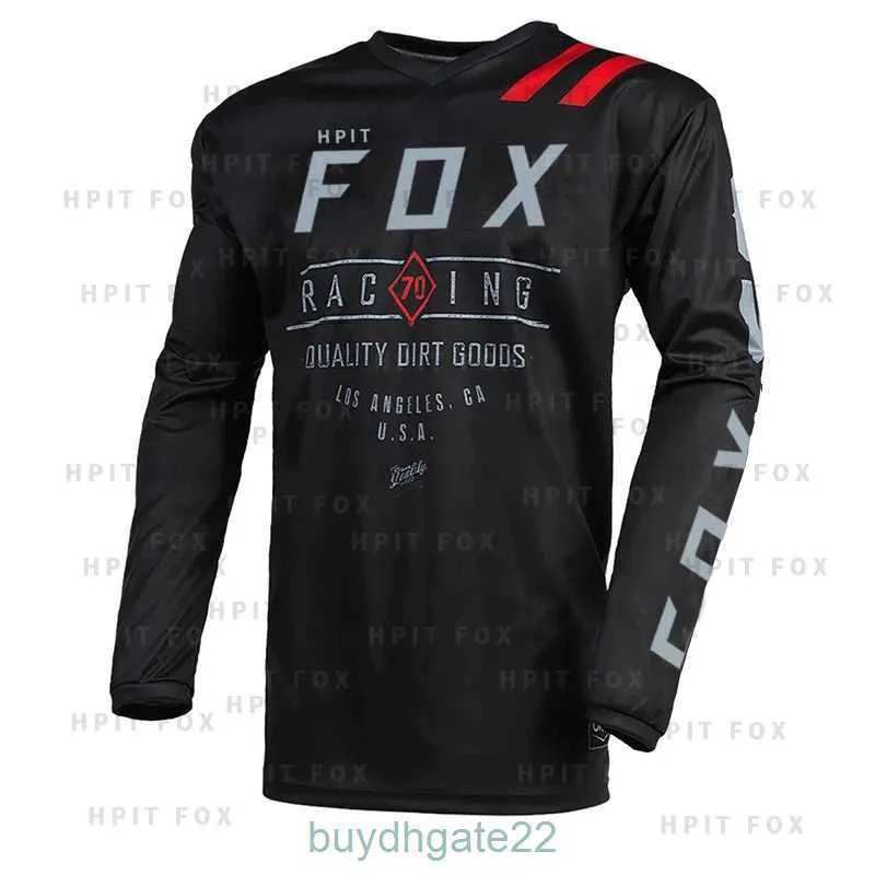 القمصان للرجال HPIT FOX MENS DOWNHILL Jerseys Mountain Bike MTB DROVERD ROAD DH MOTRAID MOTOCROSS SPORTWOAR CLOTING RACING 4ZZ3