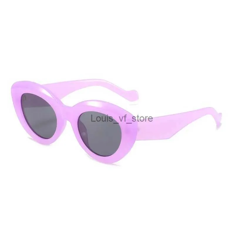 Óculos de sol feminino moda quadrado rosa óculos de sol 2022 tendência marca designer irregular pequeno quadro geléia cor óculos de sol homens viagem eyewear h24223