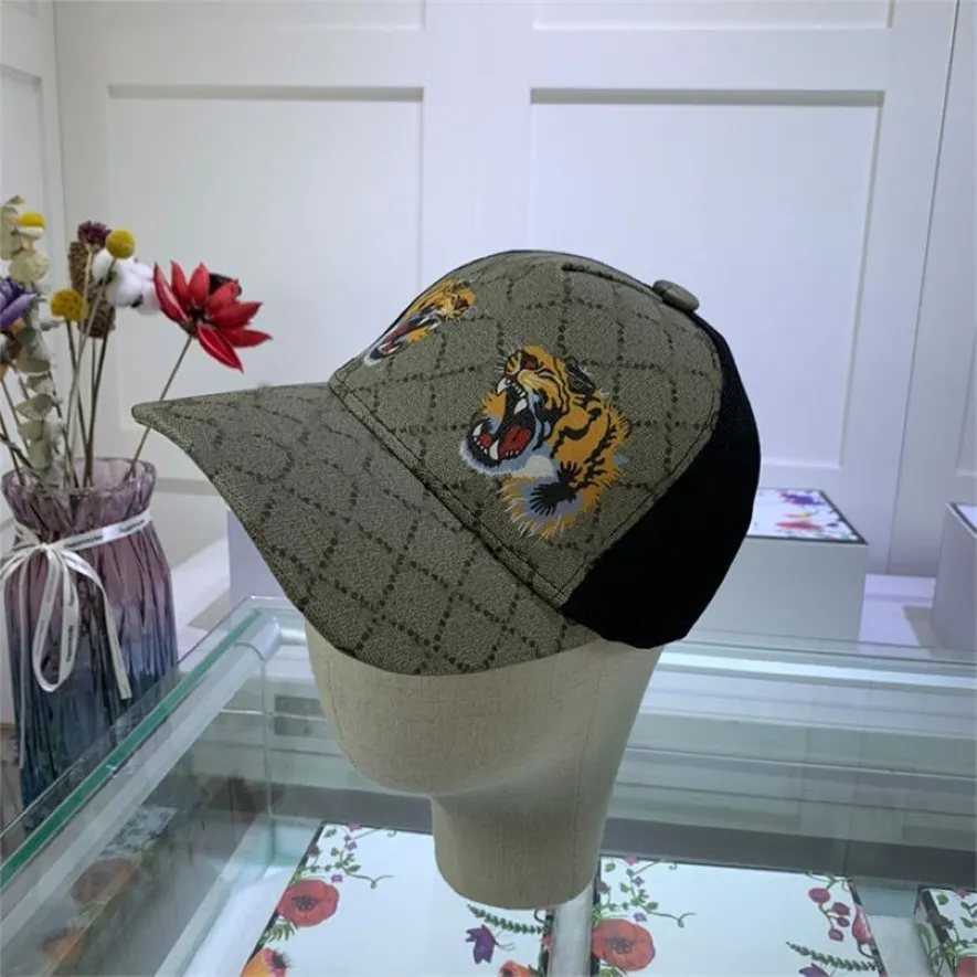 Design Tiger Animal Hat Hafted Snake Męska marka męskiej i damskiej czapki baseballowej Regulowane sporty golfowe 2888 HH 301I