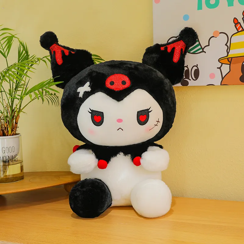 2024 Bulk Wholesale New Devil Dark Theme Stuffed Plush Dolls Soothing Sleep Dolls Factory Wholesale 25cm Sent By Sea