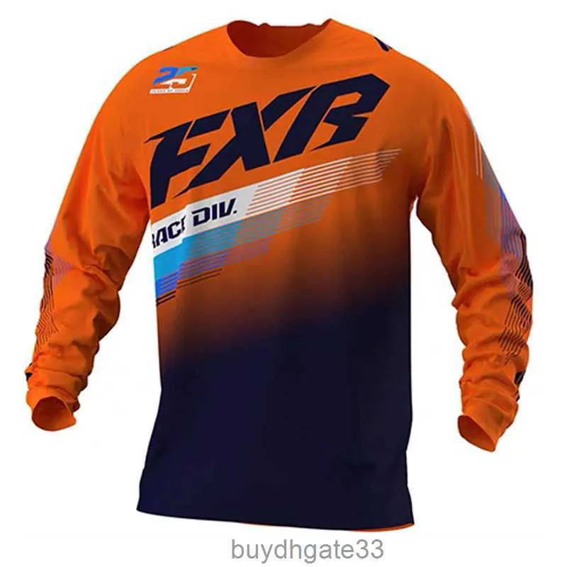 WPWT Men's T-shirts Fxr Speed Descent Long Sleeved Cycling Suit Mens T-shirt Racing Outdoor Sports Off Road Motorcycle Team Uniform