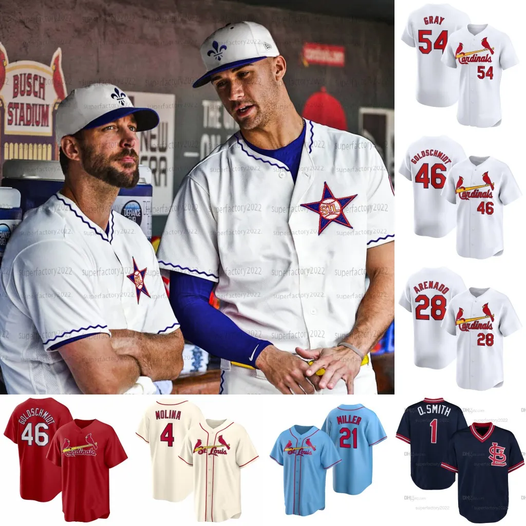 St. L 2024 City connect Jersey Kardinaal Nolan Arenado Albert Pujols Willson Contreras Lars Nootbaar Paul Goldschmidt Yadier Molina Lance Lynn Willson Contreras