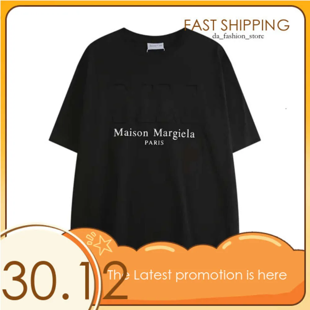 Maisons Margiela Mm6 Shirt Fashion Margiela Mens Womens Designers Tシャツ長袖Tops Luxurys Letter Cotton Tshirts衣類338