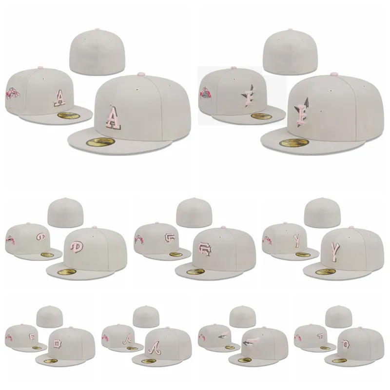 2024 Cappelli aderenti Snapback Cappello bianco sporco Cappellini da baskball regolabili Tutti i cappelli Hip Hop di moda per squadre da uomo Berretti chiusi Berretti sportivi taglia 7-8