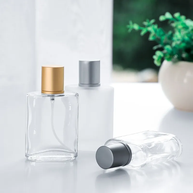 Frost Glass Spray Bottle Perfume Butelka Pusta przebiegu Pakowanie Perfumę Sprayer Butelka olejku eteryczna Pojemnik