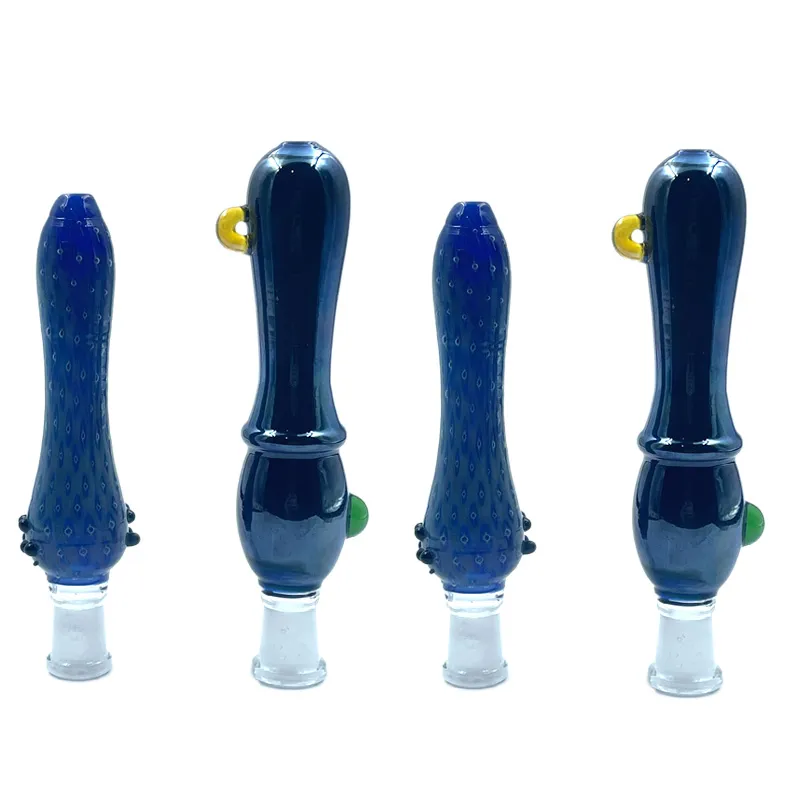 Fumer Mini collecteur de nectar tuyaux en verre avec 10mm titane pointe de quartz plate-forme pétrolière concentré Dab paille pour bang en verre