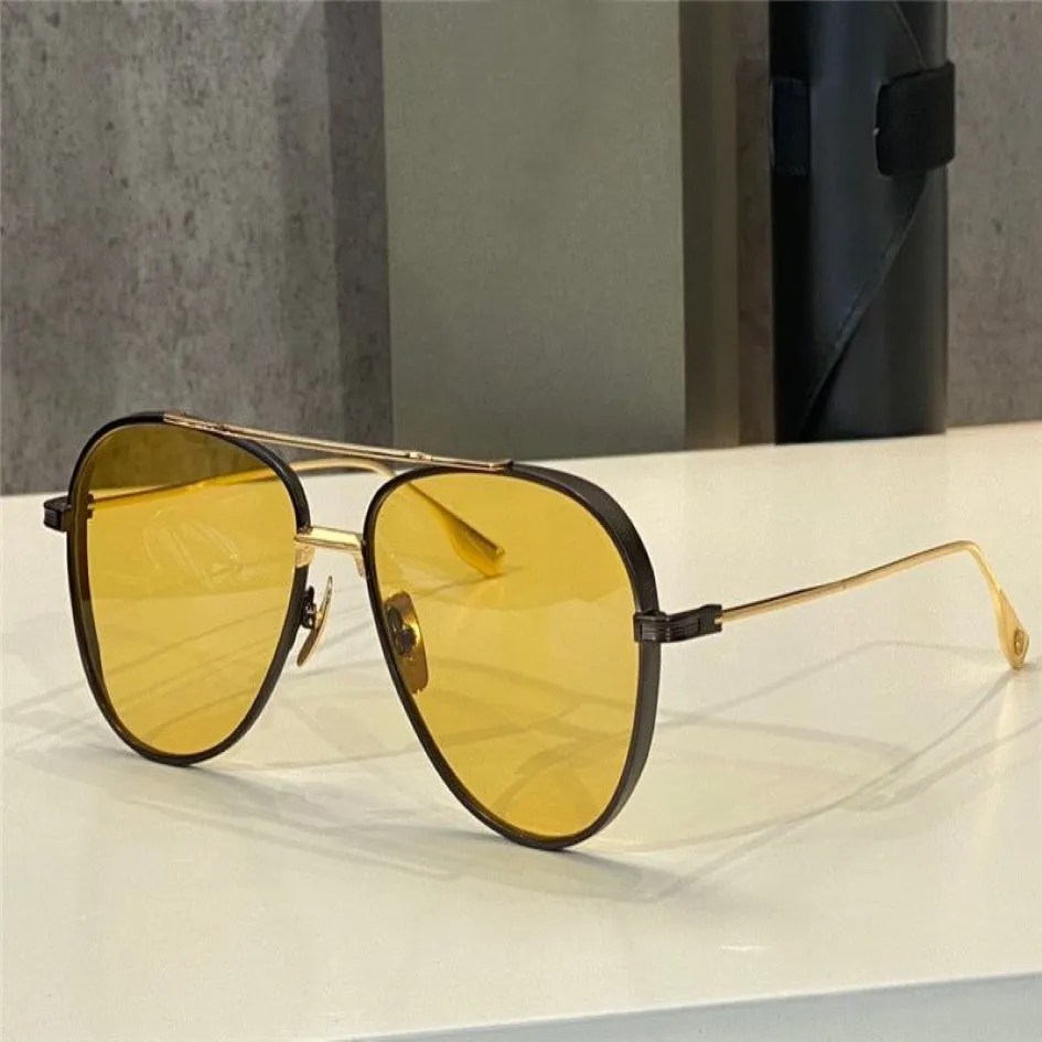 Subsistema piloto óculos de sol para homens ouro preto amarelo lentes óculos sunnies moda óculos de sol acessórios uv400 com box284i