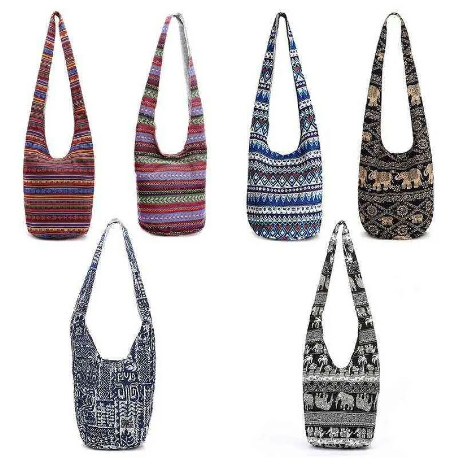 THINKTHENDO, bolsos de hombro Hippie muy populares para mujeres, bolsos grandes con flecos, bolso de mano étnico, bolso de viaje 2724