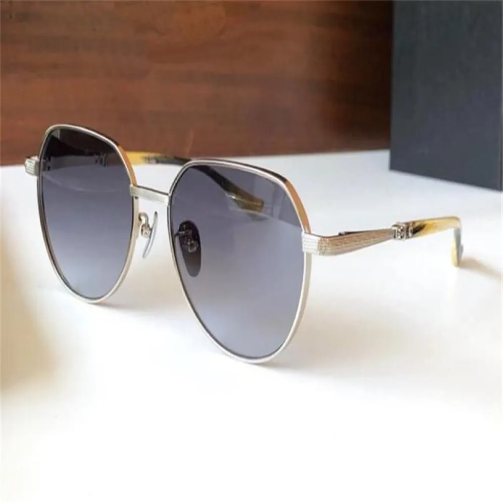 Vintage Man Mode Sonnenbrille 8023 Unregelmäßiger Metallrahmen Einfacher und großzügiger Stil hochwertiger Retro -Design Outdoor UV400 Protec289c
