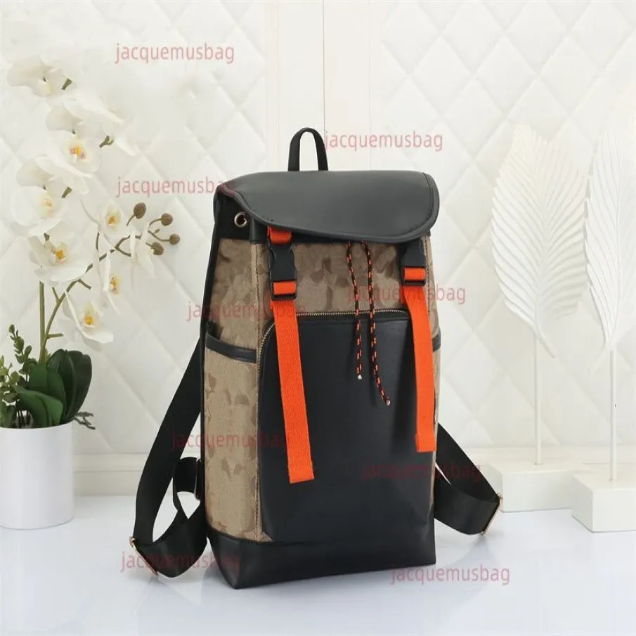 Designer Hitch backpack League Knapsack Book Bag Unisex Flip Duffel Bagage ryggsäckar Kvinnor Män läderskolans väskor handväska Luxuri284b