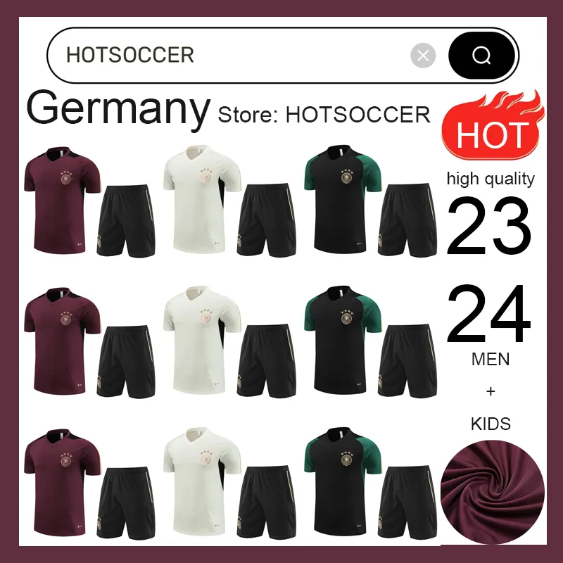 2023 2024 ALLEMAGNE SOCCER SOCCER SOCCER KROOS GNABRY WERNER Draxler Reus Muller Gotze Football Shirt 23/24 ALLEMAGNE World Training Suit Cup Men Kid Kit Sportswear