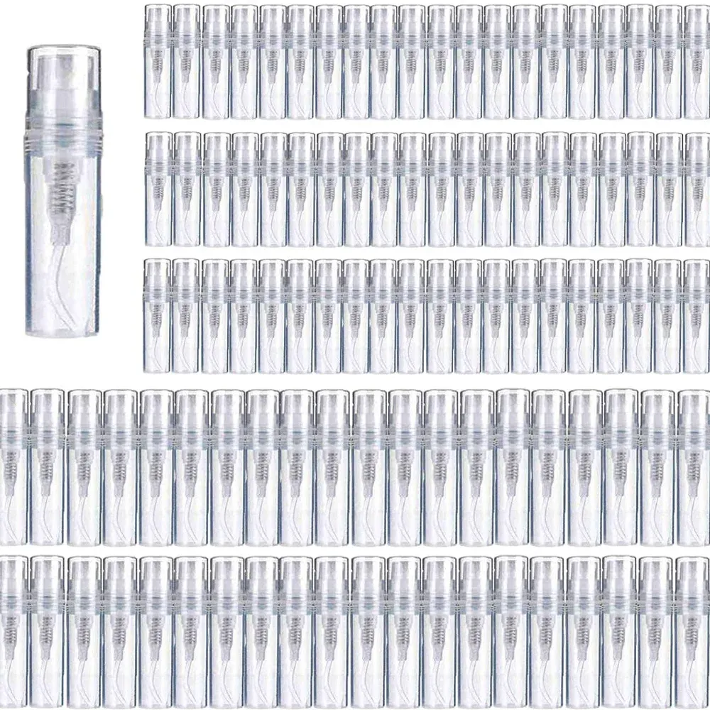 Bottle 100pcs 2ML/3ML/5ML/10ML Wholesale Small Refillable Spray Perfume Bottle Separate Bottling Trial Filling Sample Empty Bottles