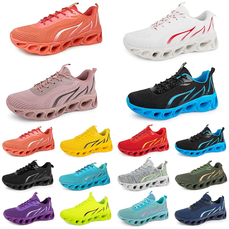 hommes femmes chaussures de course entraîner triple noir blanc rouge jaune violet vert bleu pêche sarcelle violette orange rose clair rose respirant sportif baskets six gai