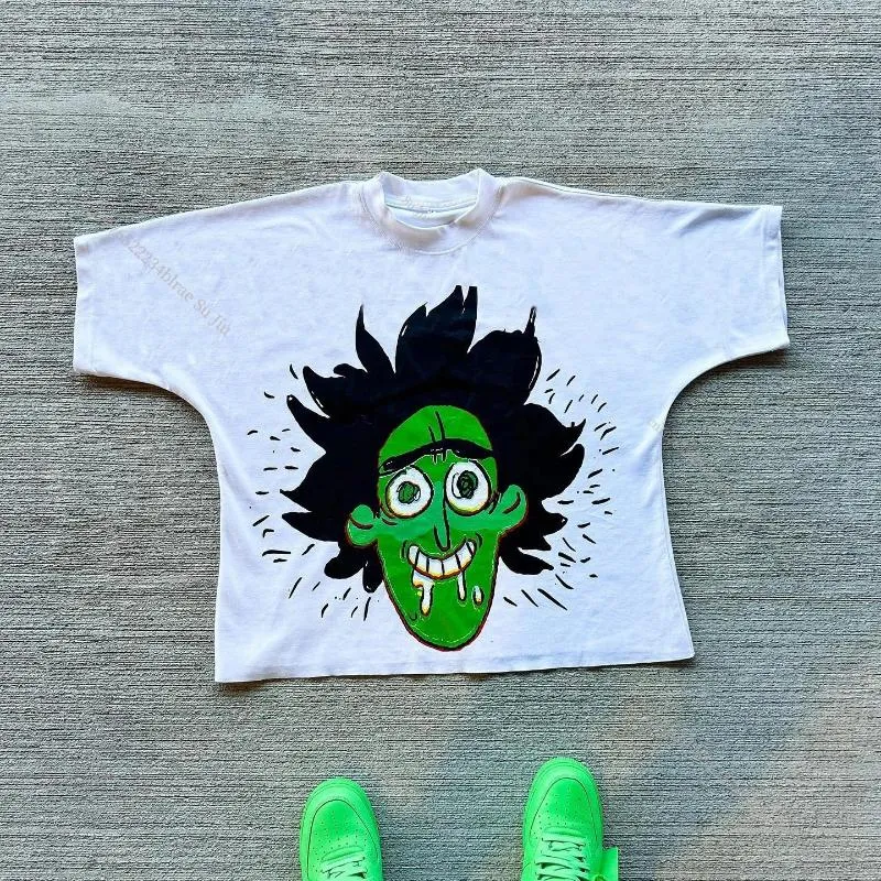 Férfi pólók, Kdis Little Devil Graffiti Hip Hop Nyomtatott Utcai Rövid Ujjú Póló Férfi Női Nyári Retro_voghion.com