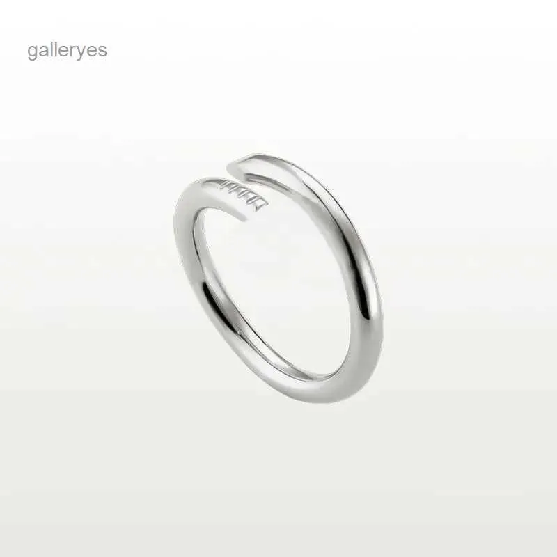 Bandringar designer ring kvinna man nagel kärlek stenar design skruv smycken par älskare silver guld med originalpåse qfq7