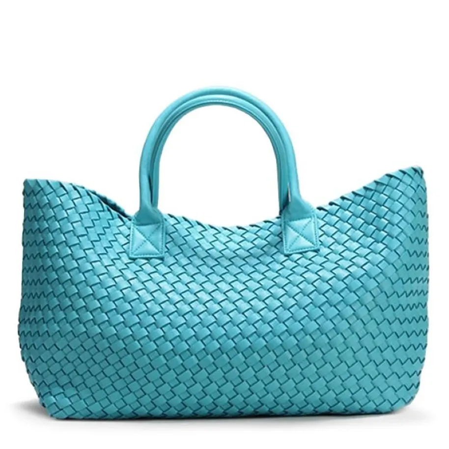 Designer-2019 varumärkesdesignvävd handväskor för kvinnor balar mode tidvatten väv hand axel dam stor kapacitet handväska shopping bask306t