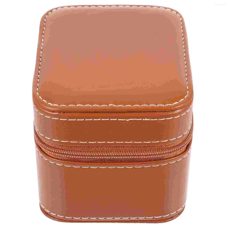 Titta på lådor Box Container Necklace Holder Portable Storage Case Composite Material Travel Men's